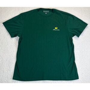 Masters Collection Mens Golf Logo T-Shirt Green Short Sleeve Cotton Large